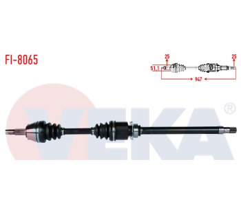 {Katagori} / (FI-8065)AKS MILI SAG KOMPLE 1.6 LINEA (DS-FI060)46308324 51785060 51808105 55702107 (DS-FI060) [VEKA-FI-8065] 