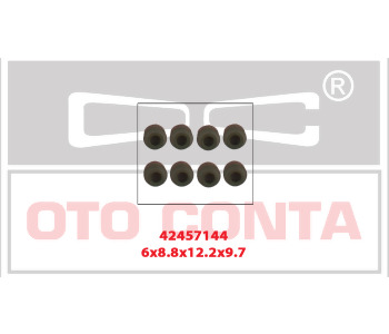 {Katagori} / 6 MM SUBAP KECESI 8 AD TAKIM VITON(6X8.8X12,2X9.7MM) K9K 700-702-704-710-722 7700109840 [OTC-42457144] 