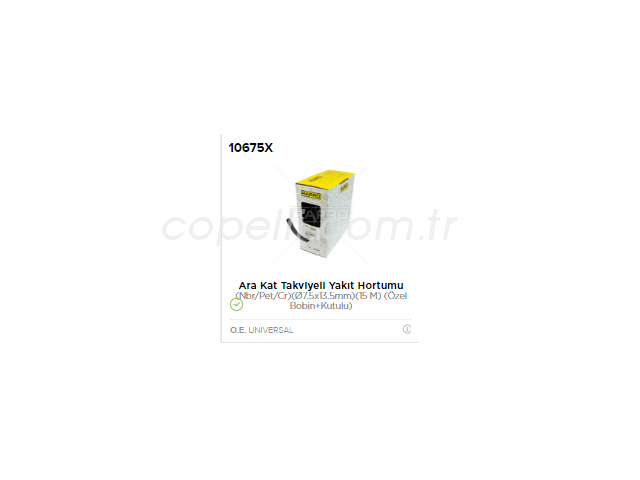 R10675X ISI MUHAFAZA HORTUMU TURBO INTERCOOLER 