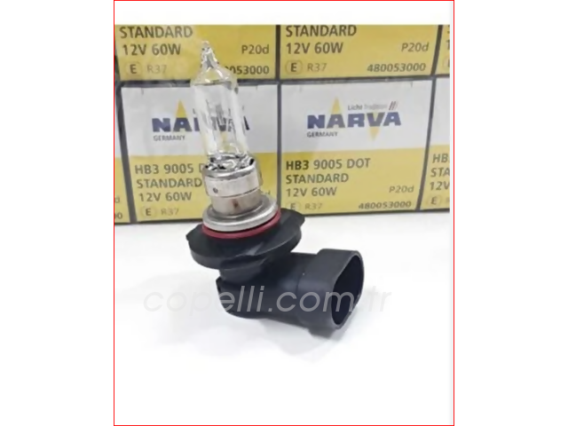 NARVA-48005 AMPUL (9005) 12V 65W HB3 HALOJEN [NARVA 48005] 